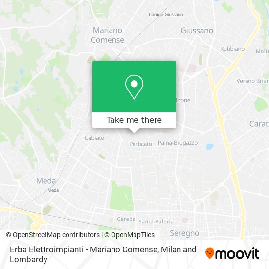 Erba Elettroimpianti - Mariano Comense map