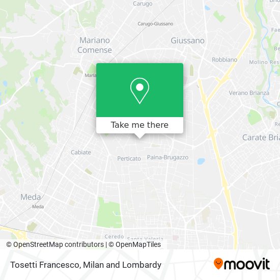Tosetti Francesco map