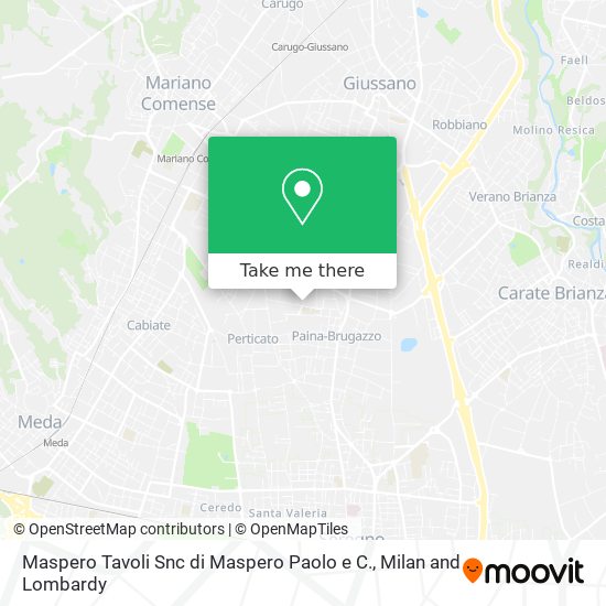 Maspero Tavoli Snc di Maspero Paolo e C. map
