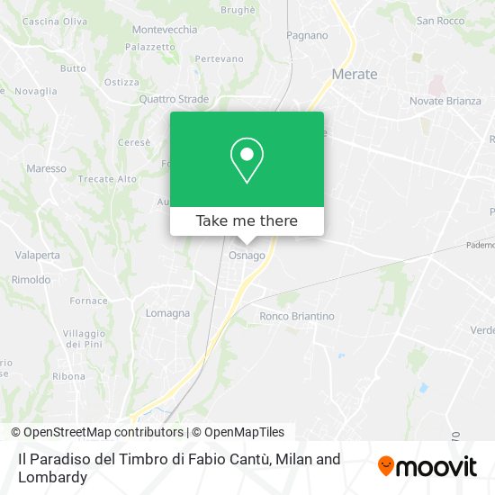 Il Paradiso del Timbro di Fabio Cantù map