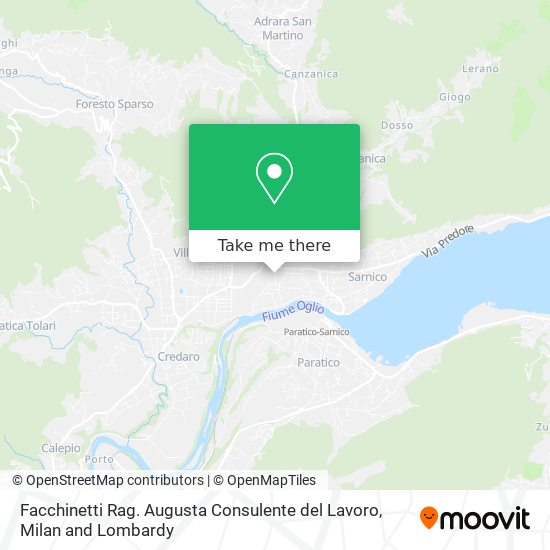 Facchinetti Rag. Augusta Consulente del Lavoro map