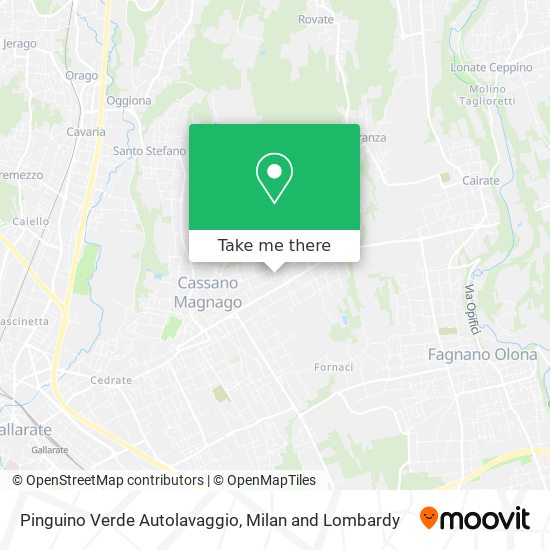 Pinguino Verde Autolavaggio map