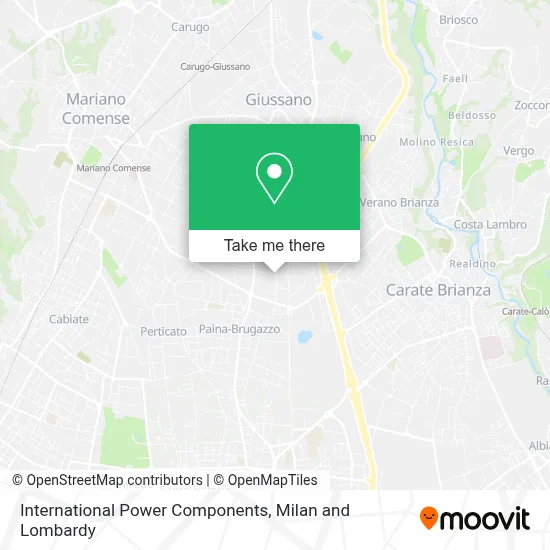 International Power Components map