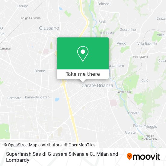 Superfinish Sas di Giussani Silvana e C. map
