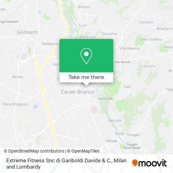 Extreme Fitness Snc di Gariboldi Davide & C. map