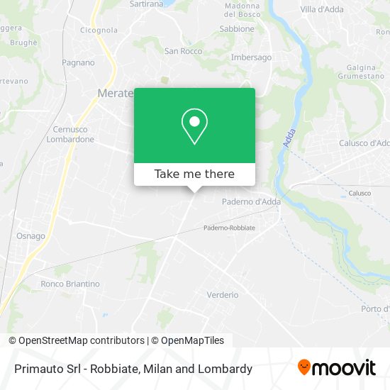 Primauto Srl - Robbiate map