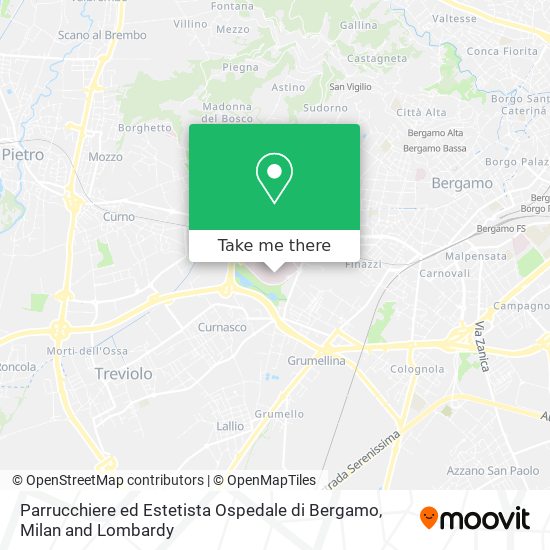 Parrucchiere ed Estetista Ospedale di Bergamo map