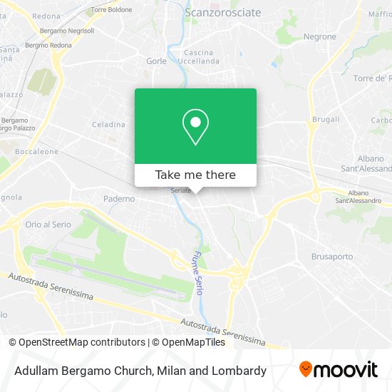 Adullam Bergamo Church map