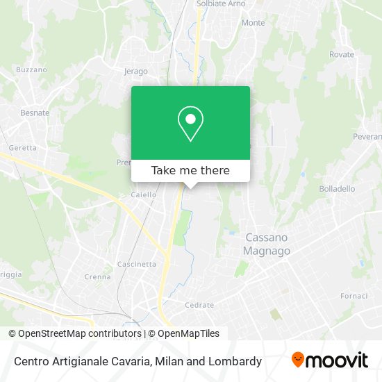 Centro Artigianale Cavaria map