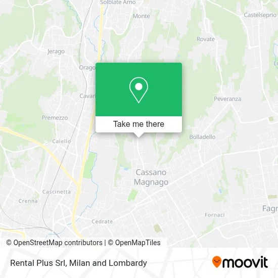 Rental Plus Srl map