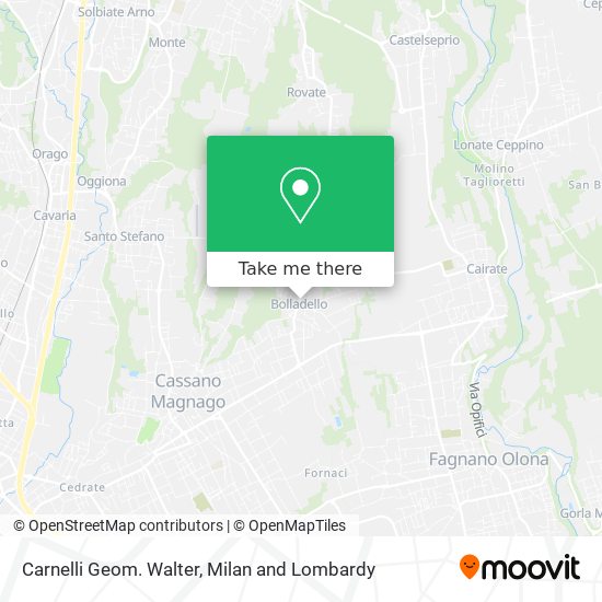 Carnelli Geom. Walter map