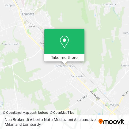 Nca Broker di Alberto Noto Mediazioni Assicurative map