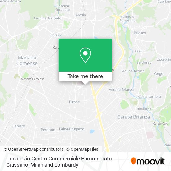Consorzio Centro Commerciale Euromercato Giussano map