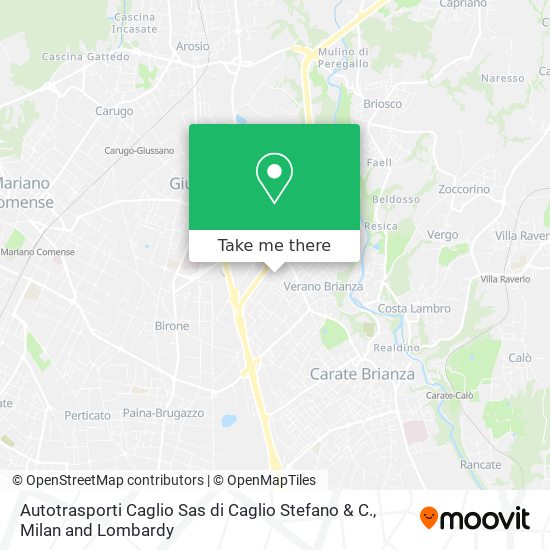 Autotrasporti Caglio Sas di Caglio Stefano & C. map