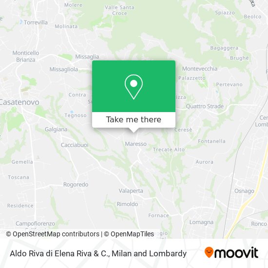 Aldo Riva di Elena Riva & C. map