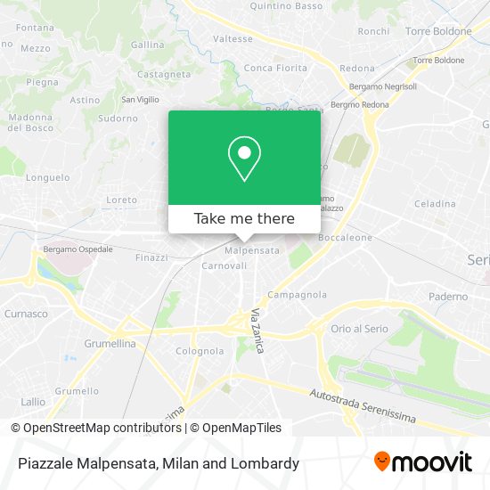 Piazzale Malpensata map
