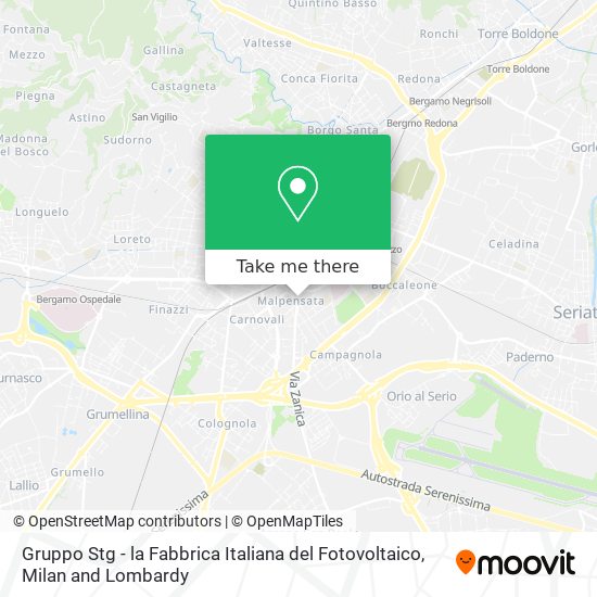 Gruppo Stg - la Fabbrica Italiana del Fotovoltaico map