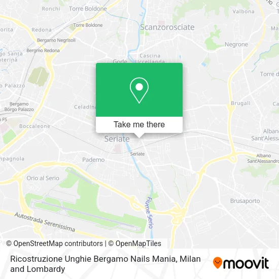 Ricostruzione Unghie Bergamo Nails Mania map
