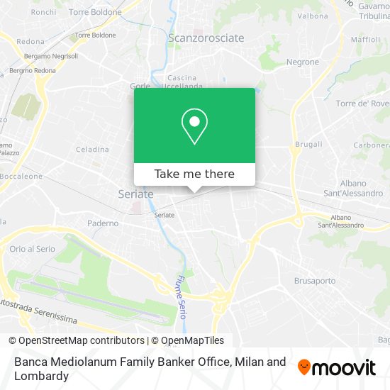 Banca Mediolanum Family Banker Office map