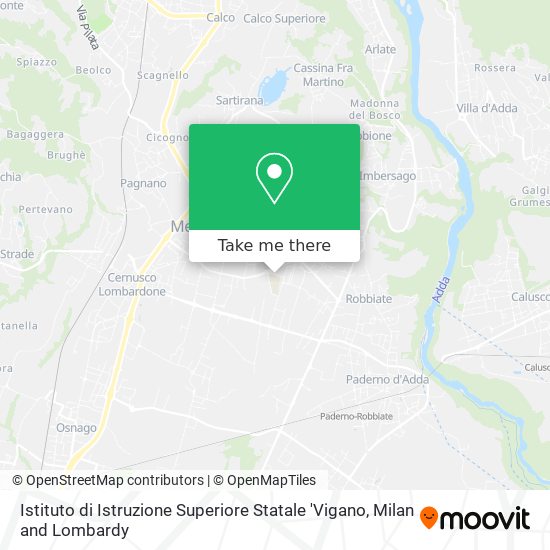Istituto di Istruzione Superiore Statale 'Vigano map