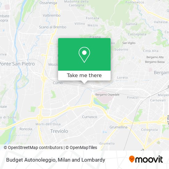 Budget Autonoleggio map