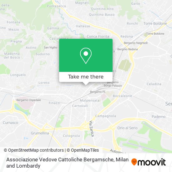 Associazione Vedove Cattoliche Bergamsche map