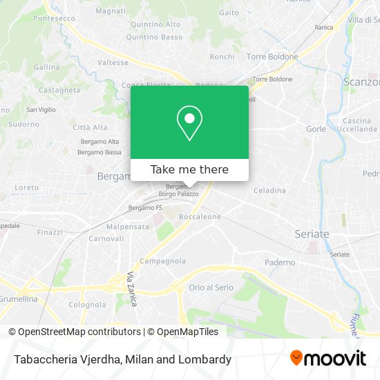 Tabaccheria Vjerdha map