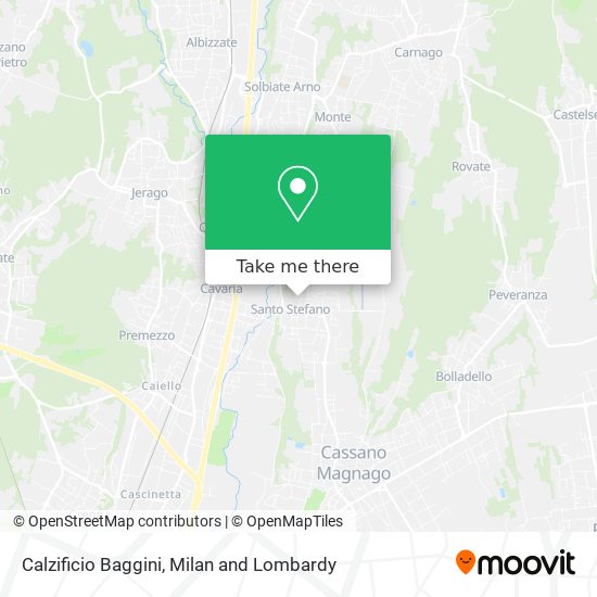 Calzificio Baggini map