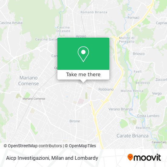 Aicp Investigazioni map