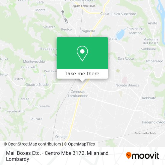 Mail Boxes Etc. - Centro Mbe 3172 map