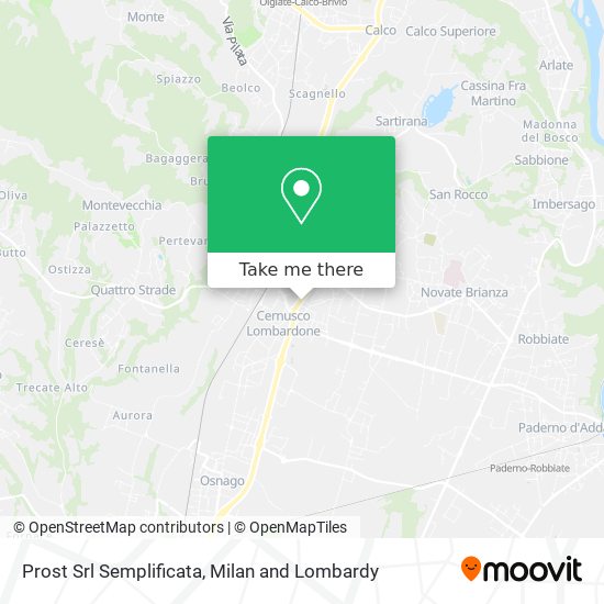 Prost Srl Semplificata map
