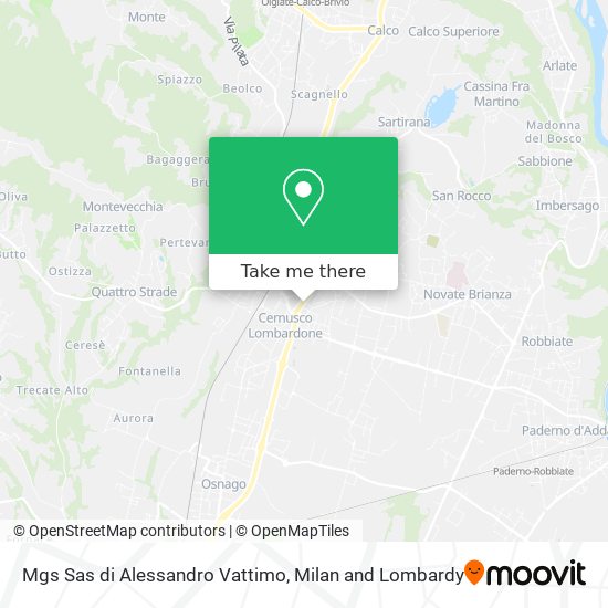 Mgs Sas di Alessandro Vattimo map