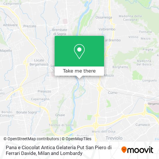 Pana e Ciocolat Antica Gelateria Put San Piero di Ferrari Davide map