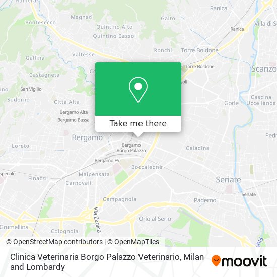 Clinica Veterinaria Borgo Palazzo Veterinario map