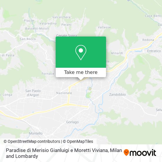 Paradise di Merisio Gianluigi e Moretti Viviana map
