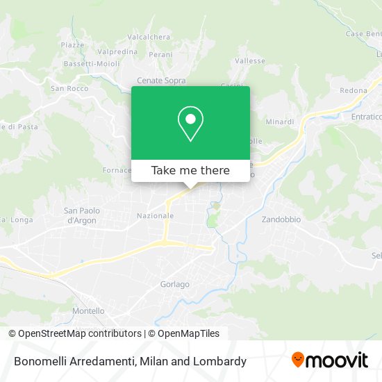 Bonomelli Arredamenti map