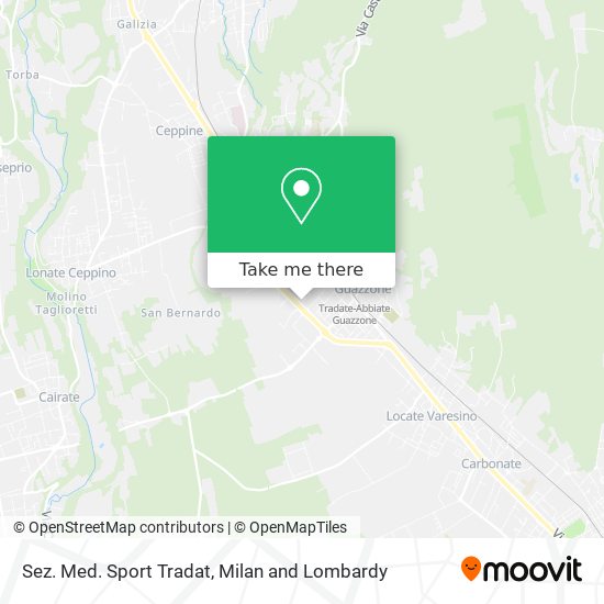 Sez. Med. Sport Tradat map