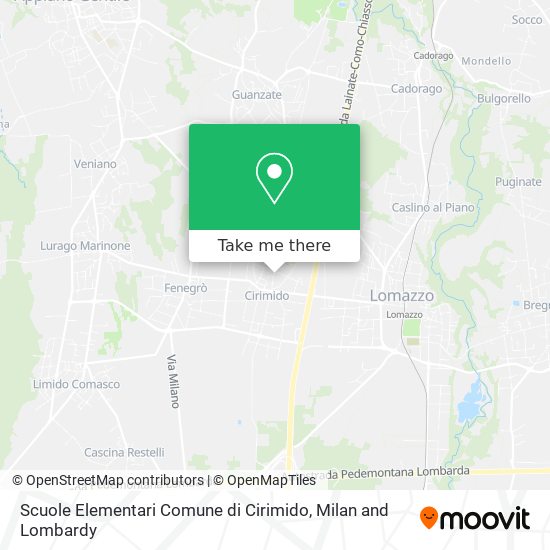 Scuole Elementari Comune di Cirimido map