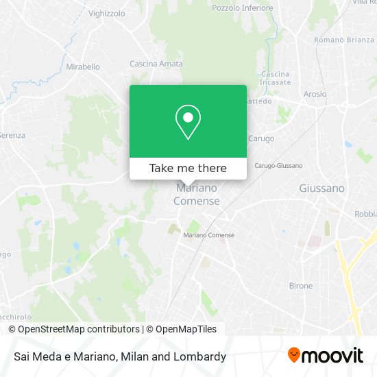 Sai Meda e Mariano map