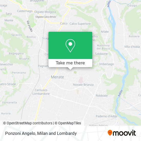 Ponzoni Angelo map