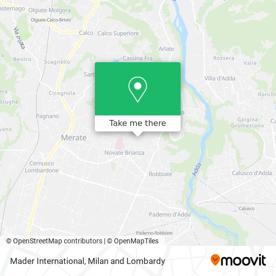 Mader International map