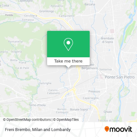 Freni Brembo map