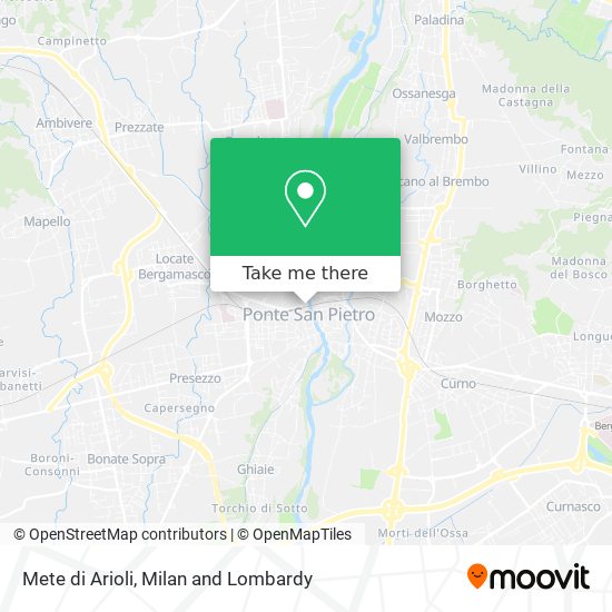 Mete di Arioli map