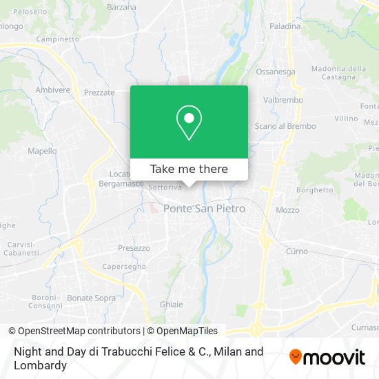 Night and Day di Trabucchi Felice & C. map