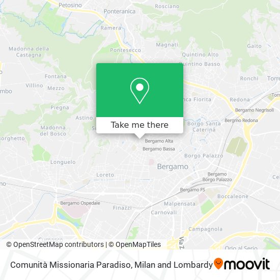 Comunità Missionaria Paradiso map