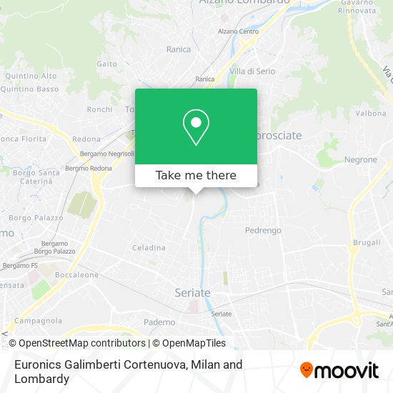 Euronics Galimberti Cortenuova map