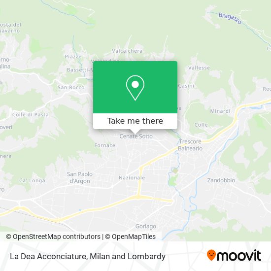 La Dea Acconciature map