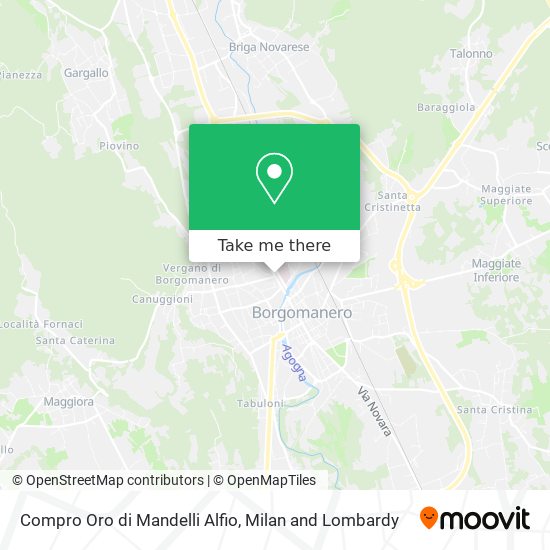 Compro Oro di Mandelli Alfio map