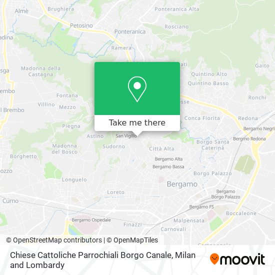 Chiese Cattoliche Parrochiali Borgo Canale map