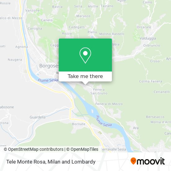 Tele Monte Rosa map